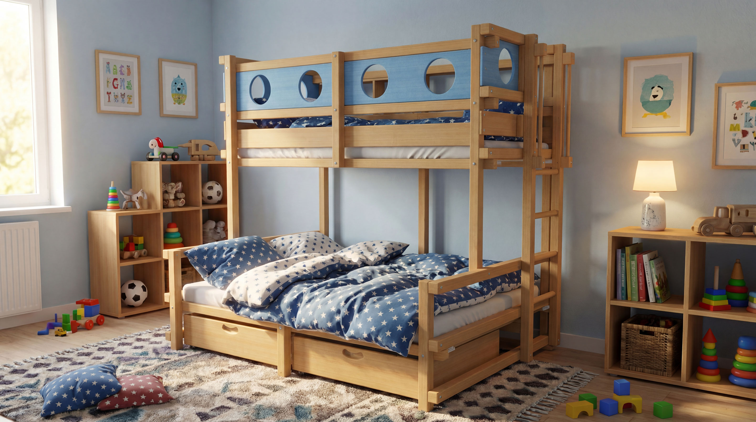 Bunk Bed Single-over-Double