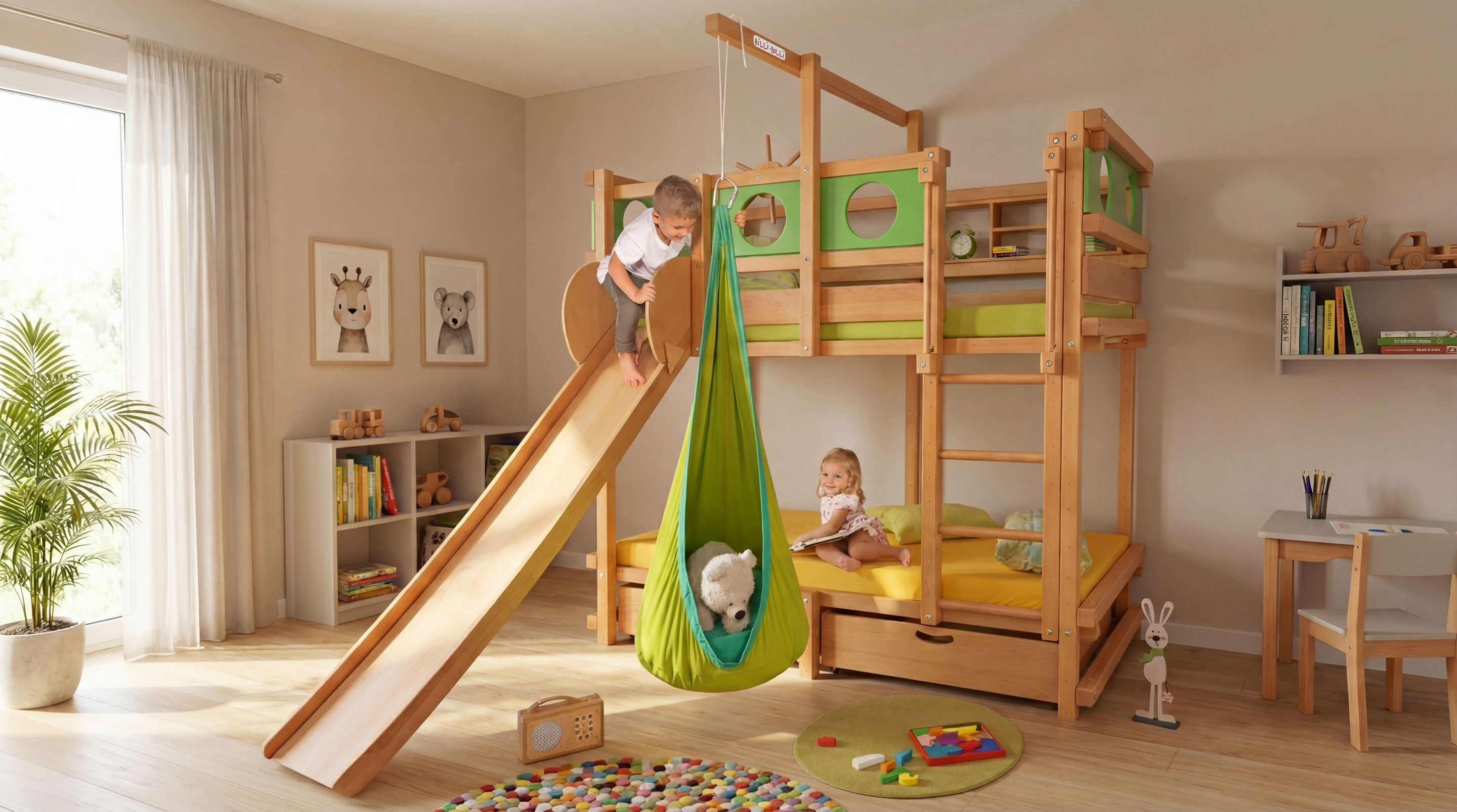 Classic bunk bed for 2 children