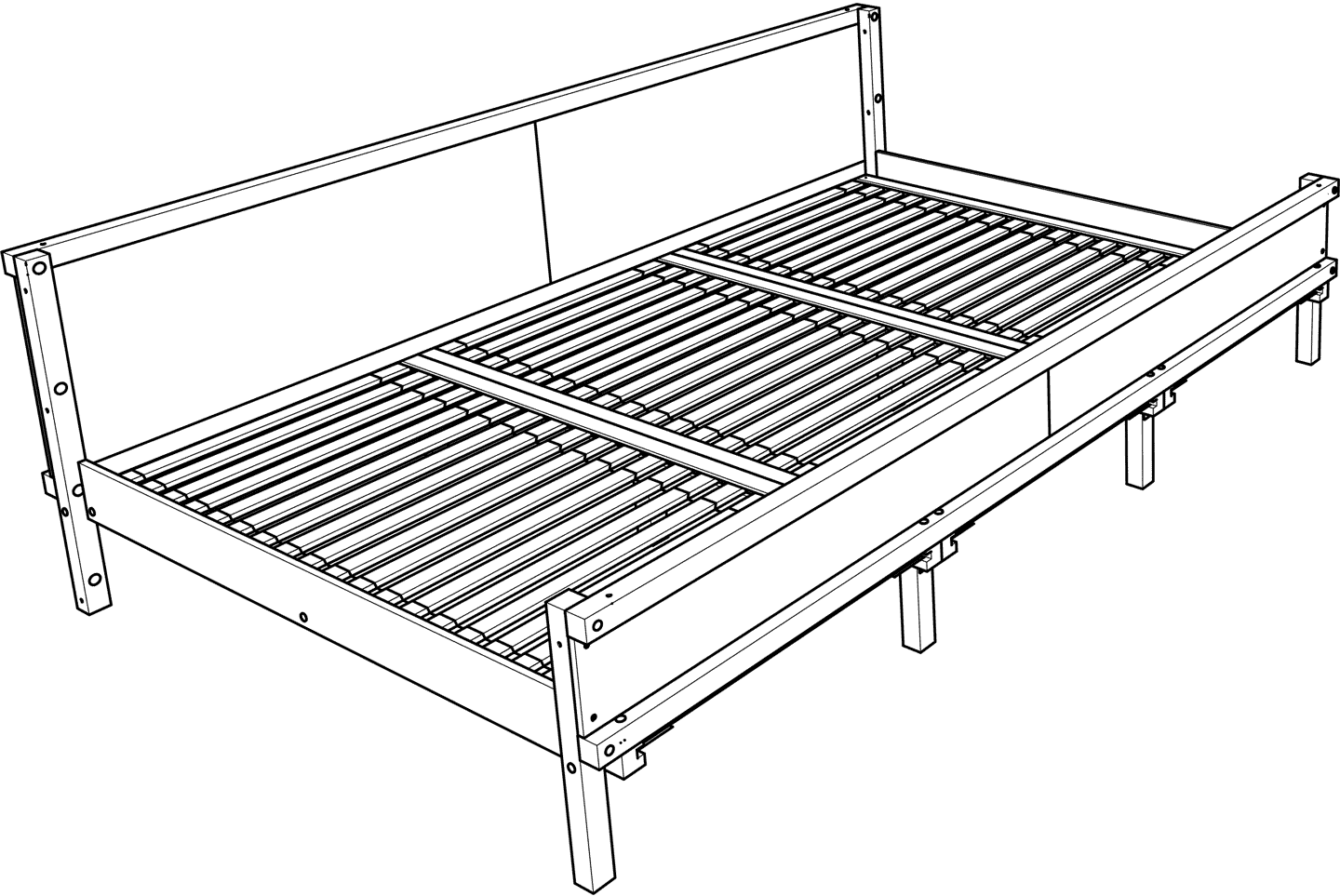 Parent triple family bed Parent triple family bed