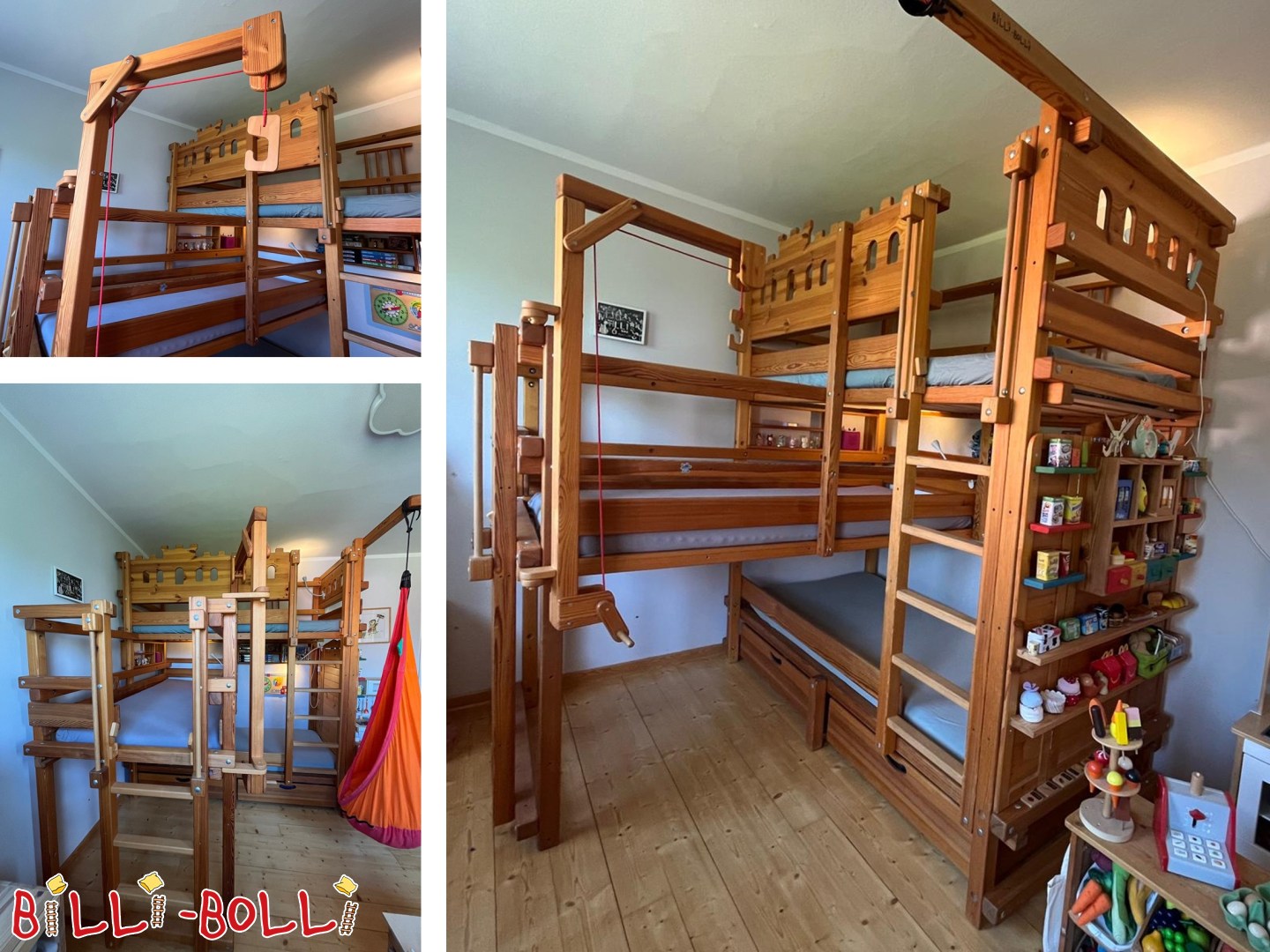 Ad 7133: 3-seater corner bunk bed with lots of accessories 3-seater corner bunk bed with lots of accessories (Category: Triple Bunk Beds pre-owned)