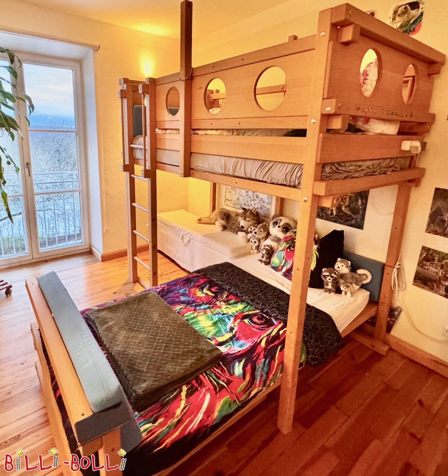 Ad 7099: Bunk bed-over-corner or times pirate ship with crane, 2 x 100x200 cm Bunk bed-over-corner or times pirate ship with crane, 2 x 100x200 cm (Category: Corner Bunk Bed pre-owned)